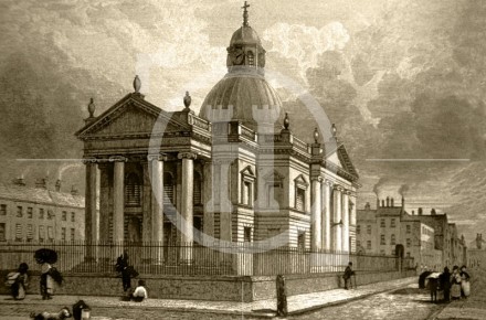 St Paul's Church, St Paul's Square, c 1832