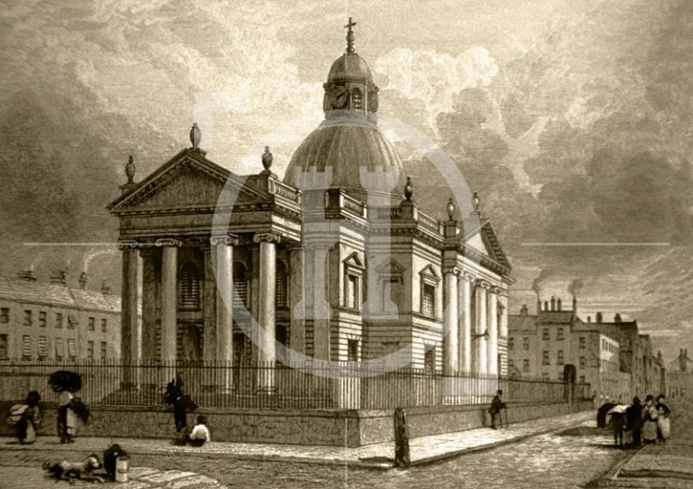 St Paul's Church, St Paul's Square, c 1832